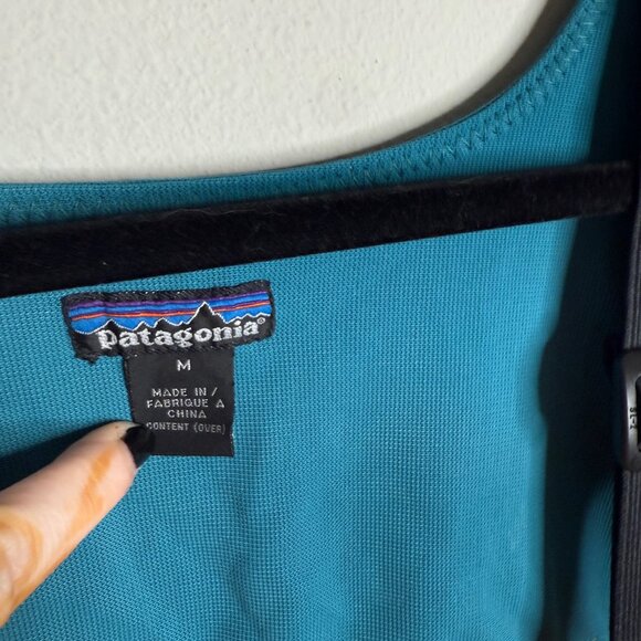 Patagonia Men's Medium Yellow Blue Bib Pants Fishing Offshore Overalls Pull On - Picture 8 of 8